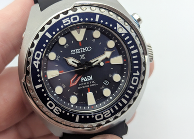Seiko Prospex SUN065P1 PADI Kinetic GMT Diver 5M85 Sapphire | New