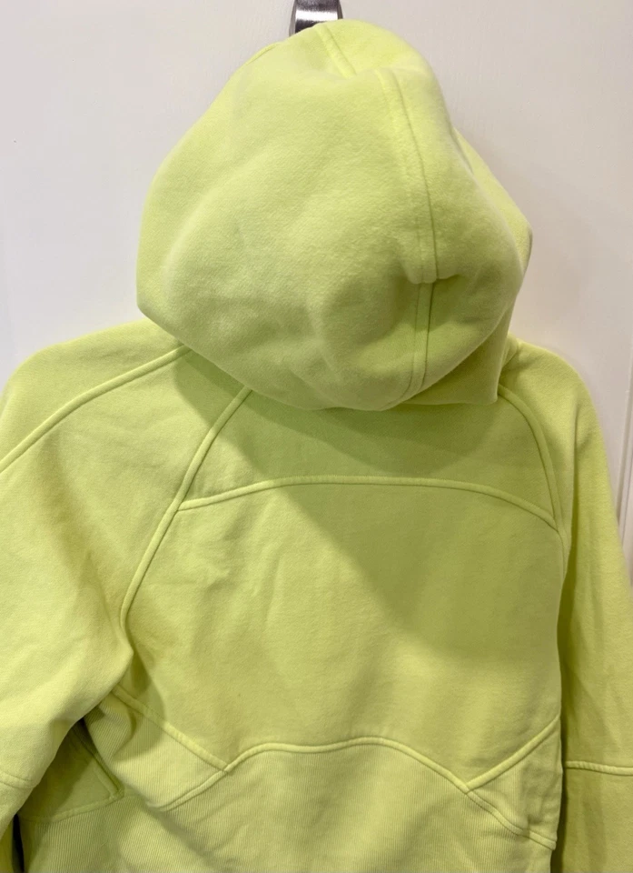 Sudadera con capucha para mujer Lululemon de gran tamaño con media cremallera talla XS/S eléctrica limón neón Foto 2 de 4