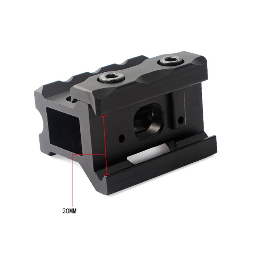 3 Slot 1" High Profile Optic Red Dot Riser Mount Base Adapter Fit 20mm Picatinny - Image 3 of 4