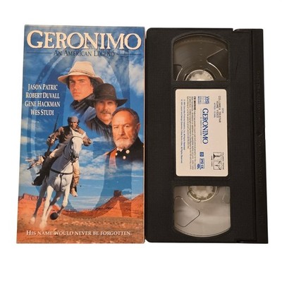 Geronimo An American Legend VHS Tape Robert Duvall Gene Hackman Wes Studi