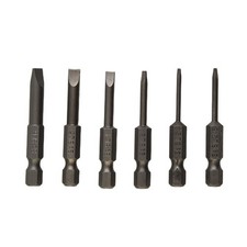 Slotted Tip Screwdriver Bit 2.0-6.0mm 50mm 6pcs/set Flat Head High Quality