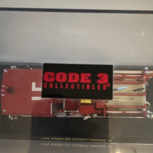 Code 3 Collectibles Los Angeles County Engine 16 Fire Truck Model w ...
