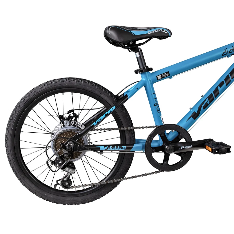 Vario XC Diablo Disk 20" Mountainbike Kinderfahrrad 6Gang MTB blau/schwarz 30cm - Bild 4 von 4