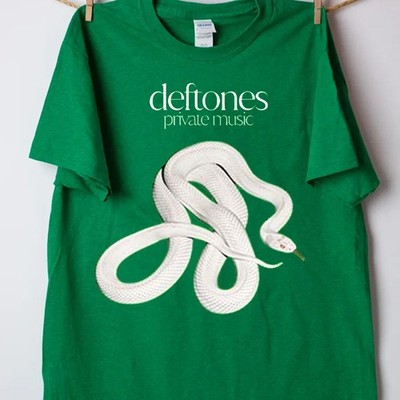 Classic Deftones Private Music Snake Green Short Sleeve S-5XL 21D631