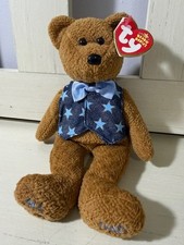 2005 All Star Dad Fathers Day Bear Retired Ty Beanie Baby Born 6/18/06  NWT!