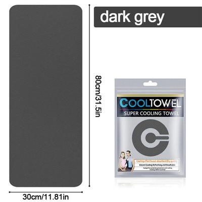 Cooling Towel Instant Relief Microfiber Chilling Neck Wrap Ice Cold Sports Rag