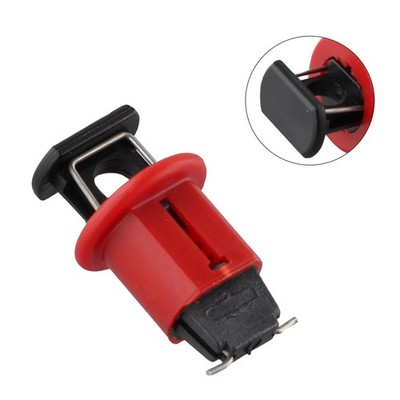 Breaker Lock MCB Lockout Black+red Breaker Lockout Device Push Pin Metal + Nylon