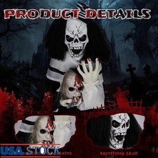 Sound Activated Scary Clown Decoration 1.8ft Halloween Prop Indoor Outdoor New