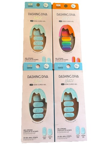(4)- Dashing Diva Esmalte LED Gel Semicurado 32 Tiras de Uñas (B-3) - Imagen 1 de 5