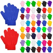 50 Pairs Kid Gloves Knitted Children Gloves Bulk For Boys Girls - Stylish and...