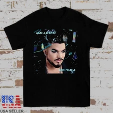 Adam Lambert High Drama Album Graphic Tee Black Cotton T Shirt Size S-5XL
