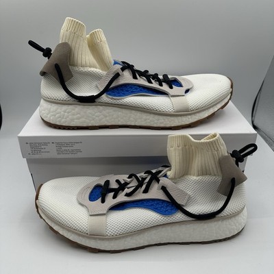 Adidas AW Run x Alexander Wang Running Shoes Mens 9 White/Blue Sneakers CM7827