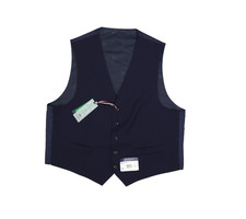 Tommy Hilfiger Vest Mens XL Navy Blue Flynn THFlex Dress Wrinkle Resistant New