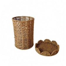 Paper Rope Trash Can Soft Weave Look Paper Rope Bin Elegant
