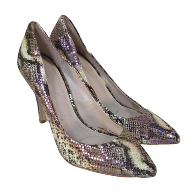 BCBG GENERATION NWOT Size 8.5 Pastel Snakeskin Shimmer Pointed Stiletto Heels
