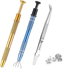 3 Pack Piercing Ball Grabber Tool, Stainless Steel 4-Claw Pick Up Tool... 