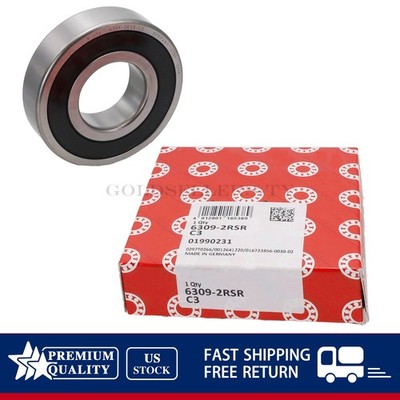 Deep Groove Ball Bearing Rubber Sealed 45x100x25mm Fits FAG 6309 2RSR C3