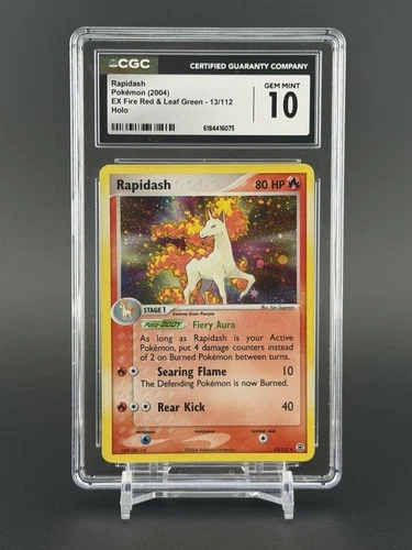 2004 Pokemon EX Fire Red & Leaf Green Rapidash #13 Holo CGC 10 GEM MINT