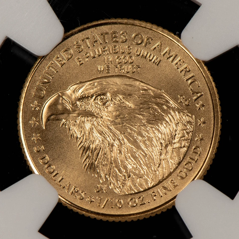 2022 G$5 1/10 oz Gold American Eagle - NGC MS 70 - SKU-G5866 - Image 4 of 4