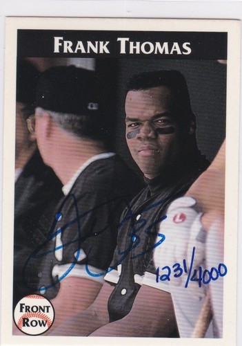 FRANK THOMAS AUTO Signed #'d/4000 SP Baseball Card AUTOGRAPH Chicago ...