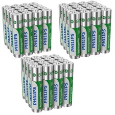 Original Philips 48PCS Rechargeable AAA Batteries 1.2V 800mAh NI-MH HR03 Battery