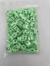 Clothes Hanger Marker Number 8 Fits 3mm Rod Garment Coding Green 100pcs