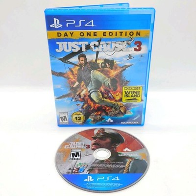 Just Cause 3 (PlayStation 4, 2015) PS4, Day One Edition, TESTED, VGC Disc