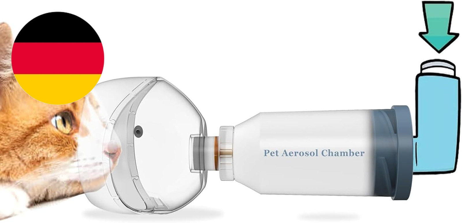 Katzen-Inhalator-Abstandshalter, Für Katzen Und Kleine Hunde, Haustier-Aerosolka