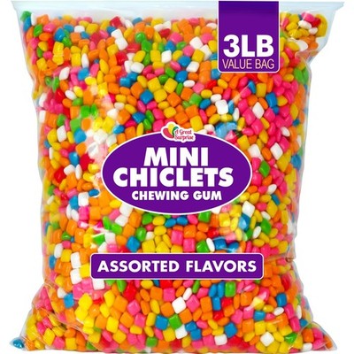 A Great Surprise Mini Chiclets Gum - 3 Pounds - Fruity Tabs Chicklets - Gumball
