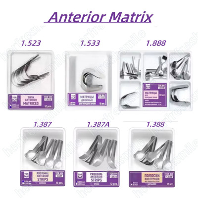 Dental Matrix Bands Twin Anterior Proximal Strips Sectional Contoured Matrices