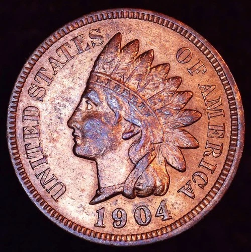 1904 Indian Head Cent RB - ABOUT UNCIRCULATED