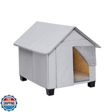 Outdoor Dog House, Elevated Foldable Dog Cave Bed with Removable