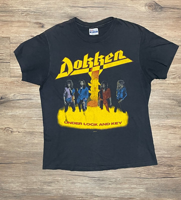 Vintage 1980's Dokken Under Lock And Key Tour Shirt size M