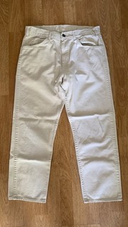 Jeans Levi's Big "E" Off White Twill vintage anni 60