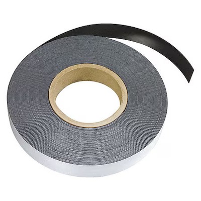 Mag-Mate Mra120x0100x050 Flexible Magnet Strip, W/Adhesive, 50 Ft L