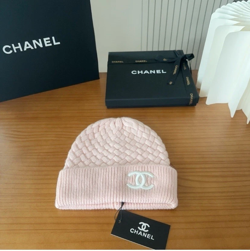 Pink Chanel Beanie - Image 2 of 4