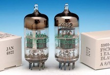 2 MATCHED/BALANCED NOS 6922 LOW NOISE 6DJ8 ECC88 TUBES PHILIPS FOR PREAMP MIC