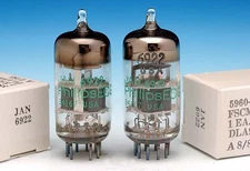 2 MATCHED NOS  6922 6DJ8 ECC88 TUBES PHILIPS FOR PREAMP MICROPHONE MIC w/Dampers