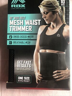RBX Live Life Active 812350155213 Mesh Waist Trimmer 10 Inches New