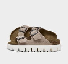 BIRKENSTOCK ARIZONA CHUNKY BIRKO-FLOR PLATFORM Warm sand color sandal NWB