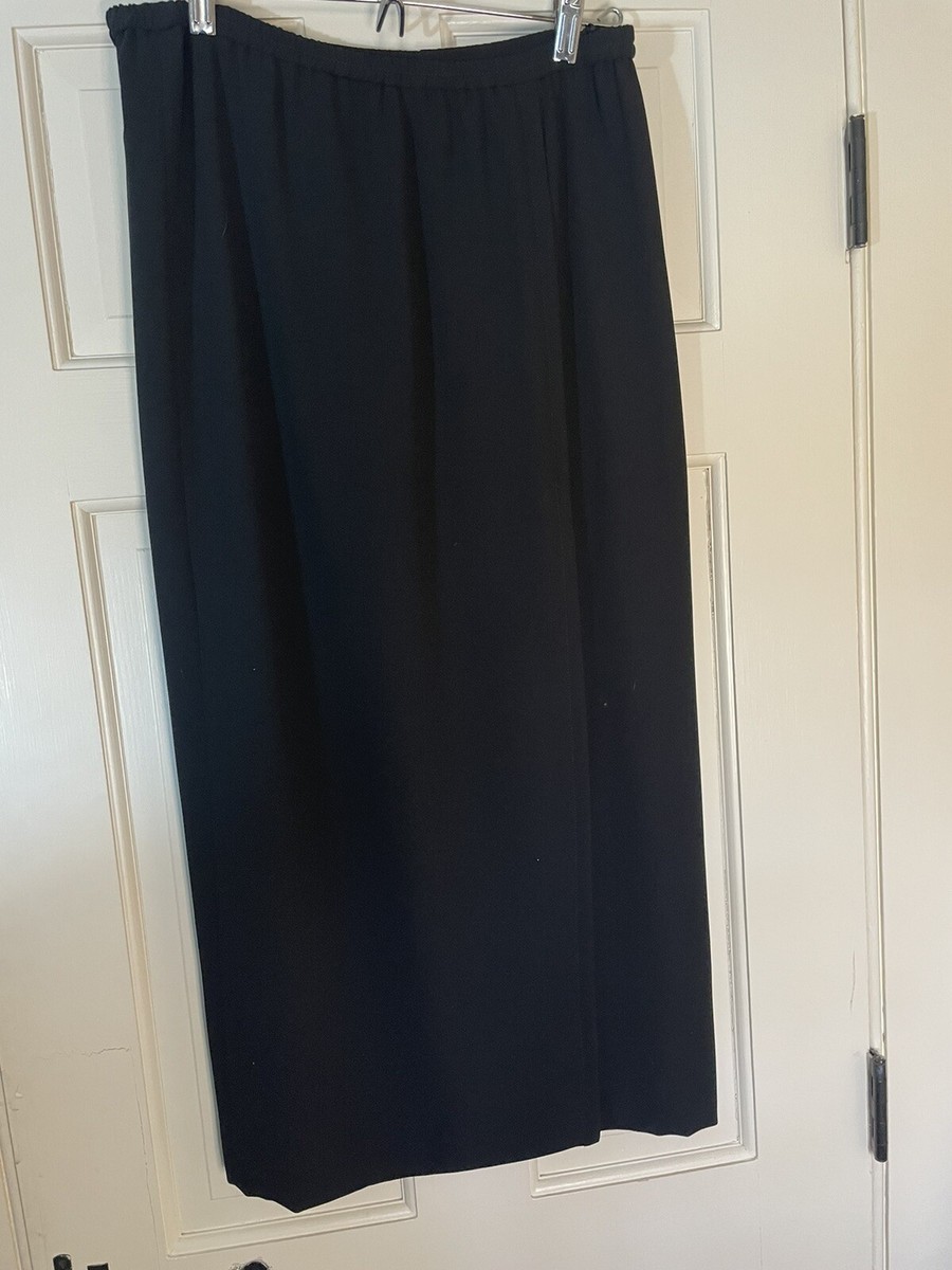 Jupe Crayon Noire Femme Frank Usher – Taille 36, Vintage Années 80/90, Longueur 41cm