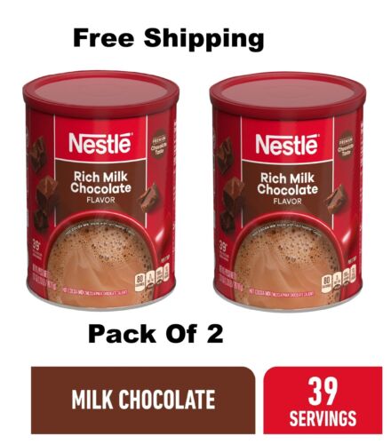 Nestle Classic Rich Milk Chocolate Flavor Hot Cocoa Mix 27.7 oz Pack OF 2