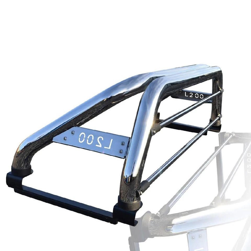 Barra antivuelco trasera deportiva trasera de acero inoxidable para Mitsubishi L200 Triton 2019-2024 - Imagen 4 de 4