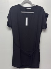 New Three Eighty Two Revolve Ruby Shoulder Drop Black Semi-Sheer Dress XS #31