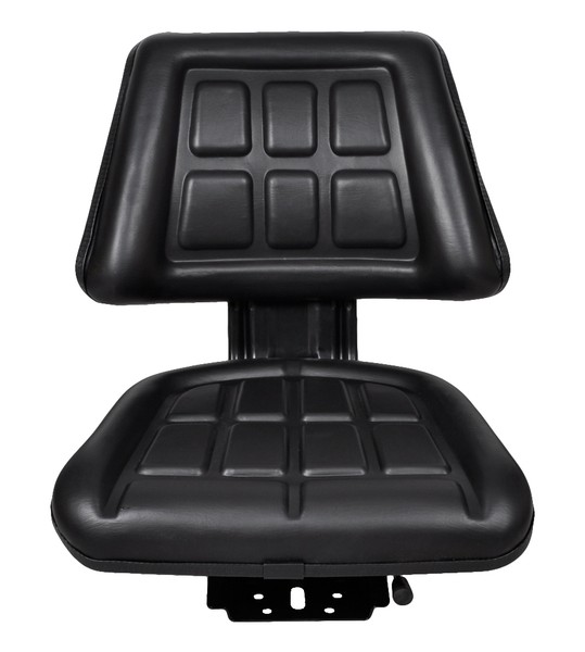 Universal Black Leather Tractor Seat Backrest Excavator Truck Chair Foam Padded for sale online