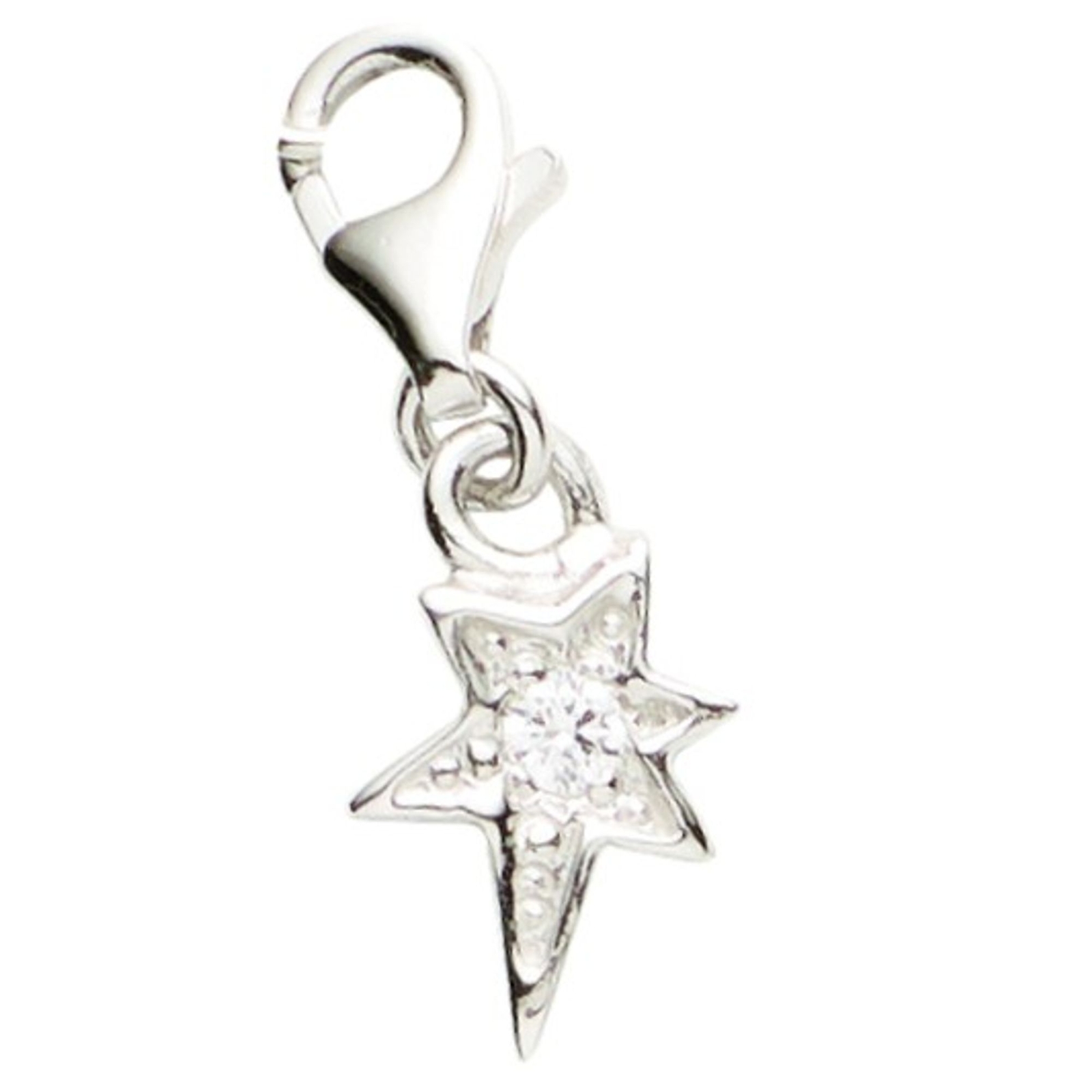 Базовая модель Silber 22.VX260 Damen Charms Stern Sterling-Silber 925 weiß Zirkonia