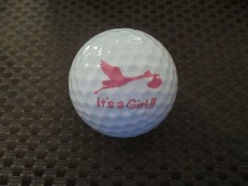 LOGO GOLF BALL-IT'S A GIRL...STORK LOGO......NEW  