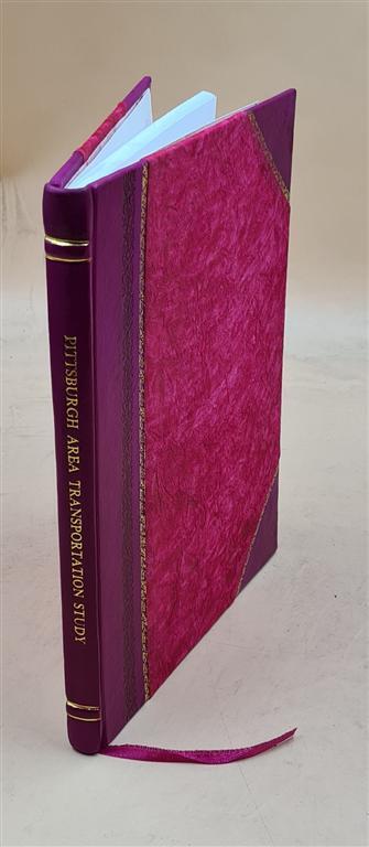 1960 Pittsburgh Area Transportation Study Land Use Survey Manual Leather Bound Edition