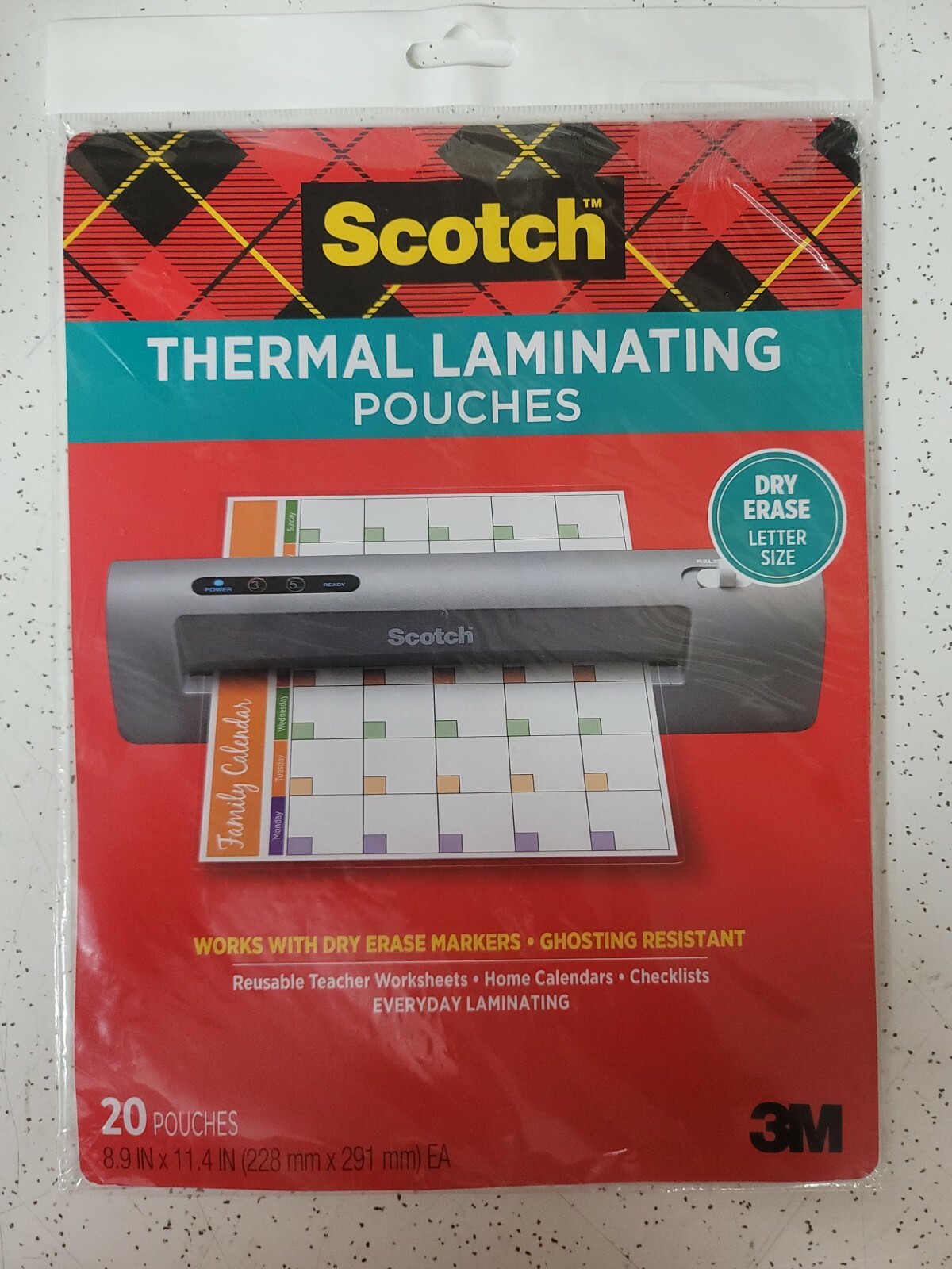 Scotch 20ct Dry Erase Thermal Laminating Sheets eBay