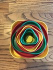 Vintage Johnson and Johnson Stack and Fit Puzzle Post Nesting Baby Toy 1980's — photo 2